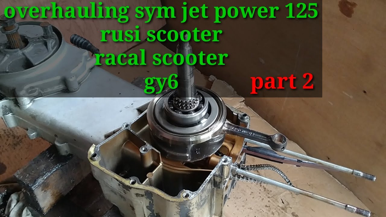 Overhauling sym jet 125 part 2