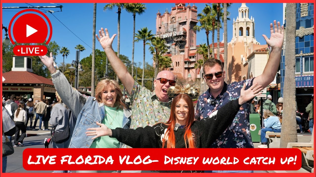 🔴LIVE: Florida Vlog! Fun at Hollywood Studios Disney World- Catch Up & More! ☀️