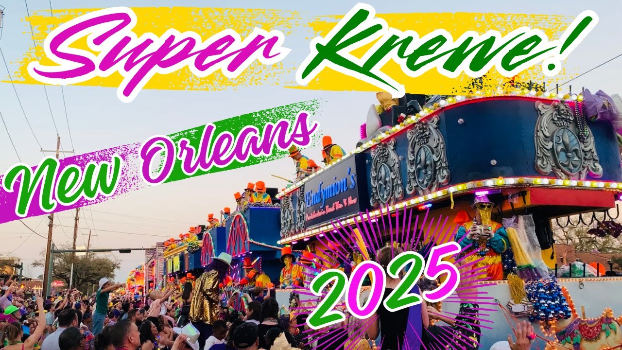 MARDI GRAS SUPER KREWE Rolling Through New Orleans 2025 #mardigras #neworleans