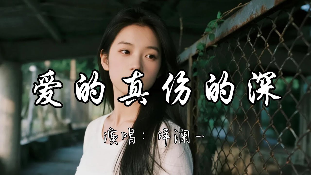洋澜一 - 爱的真伤的深『越是爱的真越是伤的 深遗憾我们却有缘无分。』『动态歌词MV』#新歌更新 #伤感音乐 #推荐好听的歌曲