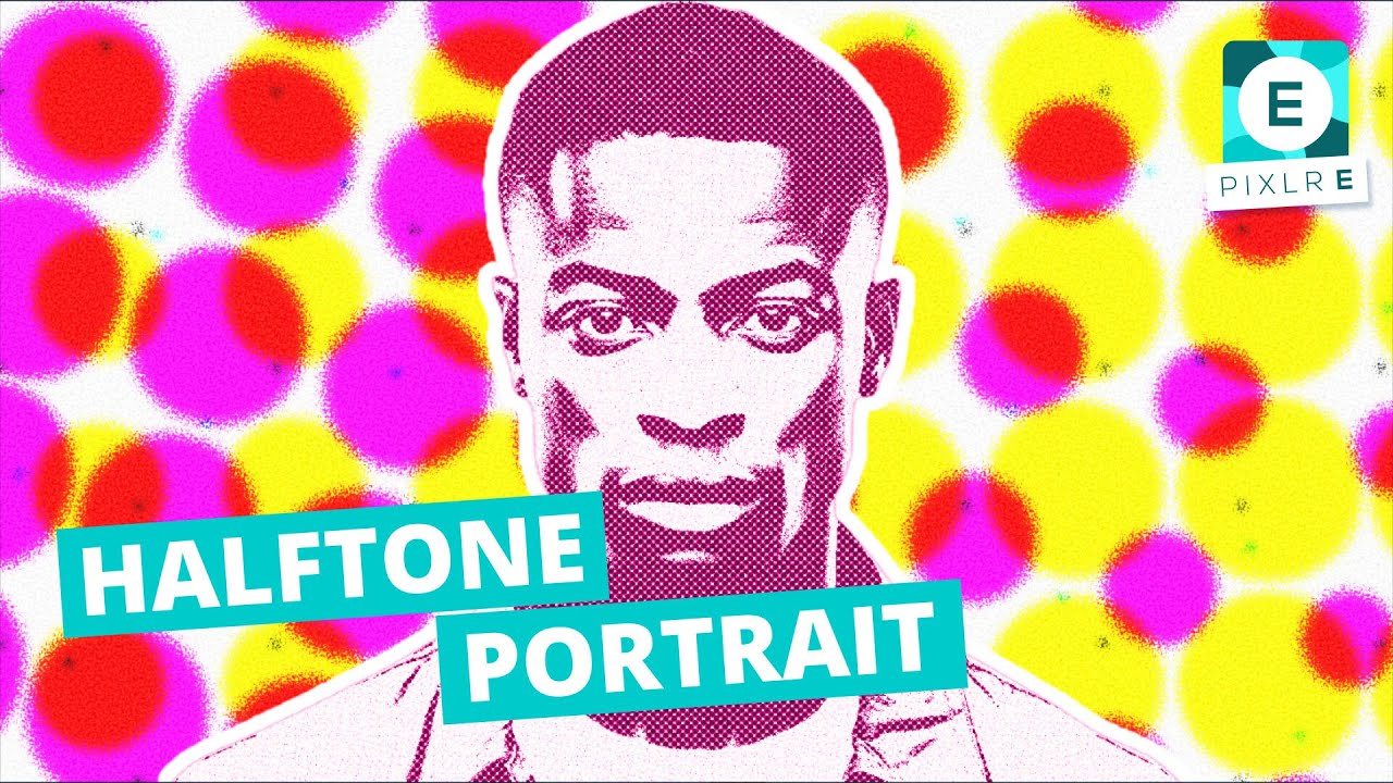 Pixlr E Tutorial | How to create a Halftone portrait in Pixlr E 2023