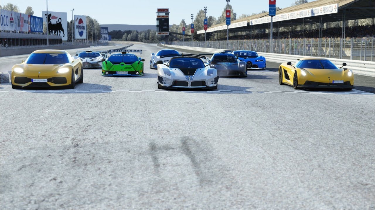 Bugatti Bolide vs Hypercars at Monza Full Course