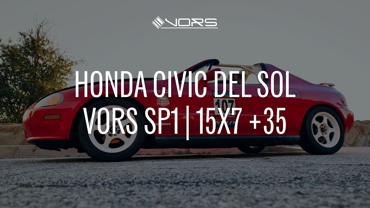 Civic Del Sol | VORS SP1 | 15x7 +35 | White Gloss Finish