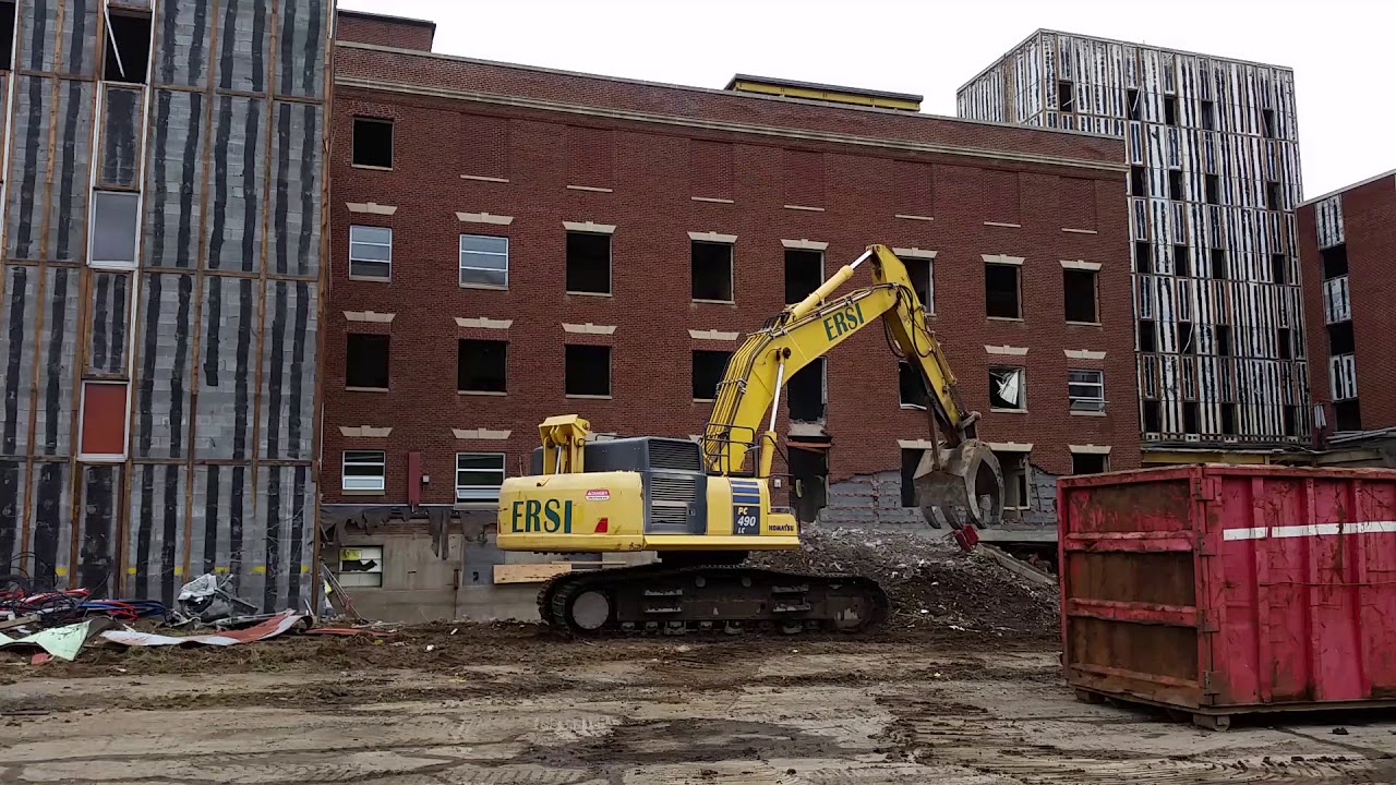 RDMVTL 18,817 ~ 10/4/2016 2 {MY TOWN HISTORY} HOSPITAL DEMOLITION @ CORNING , NY