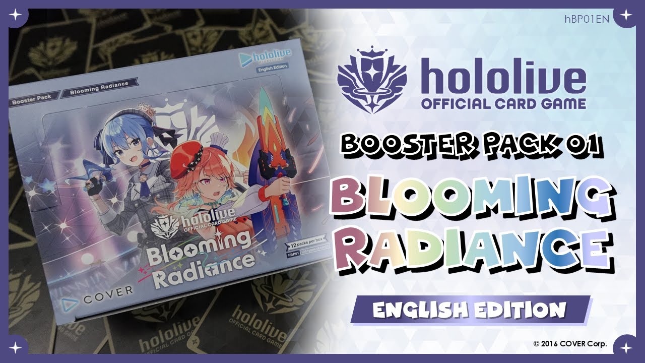 hololive OFFICIAL CARD GAME | BOOSTER PACK 01 EN - Blooming Radiance