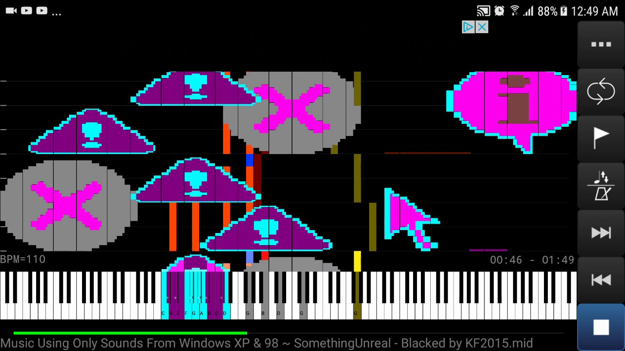 {Black MIDI} MIDI Voyager- Music using only sounds from windows xp & 98_Something  unreal  141k note