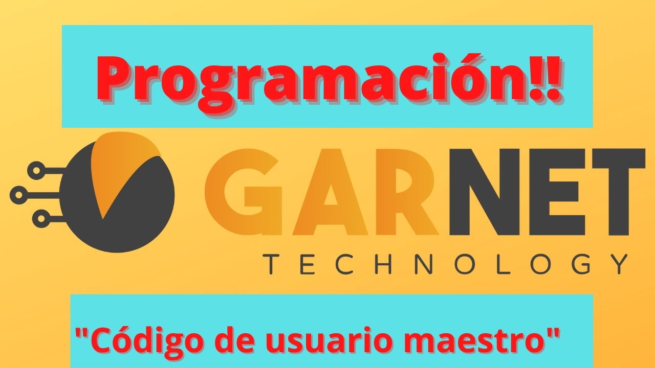 Cómo programar el código de usuario maestro en la central de alarma Garnet.