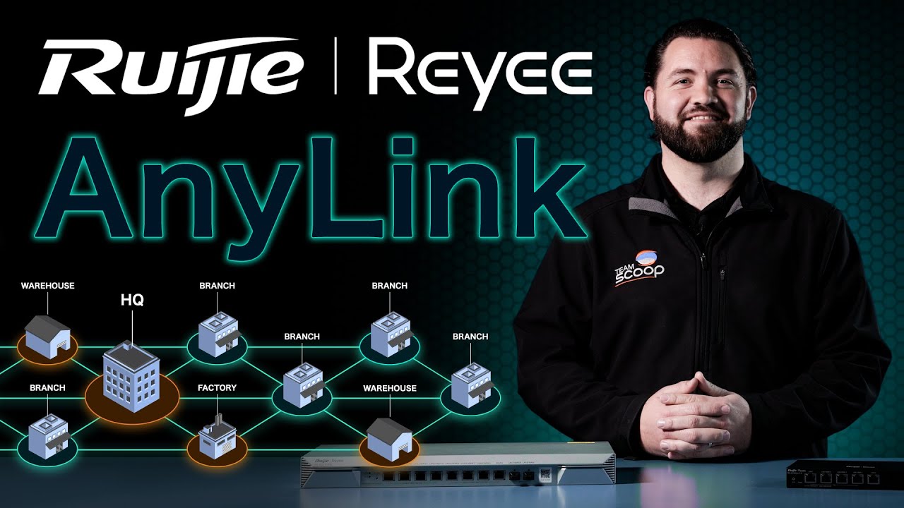 Reyee AnyLink SDWAN | Get a centralised multi-site network operating with secure tunnels in seconds!