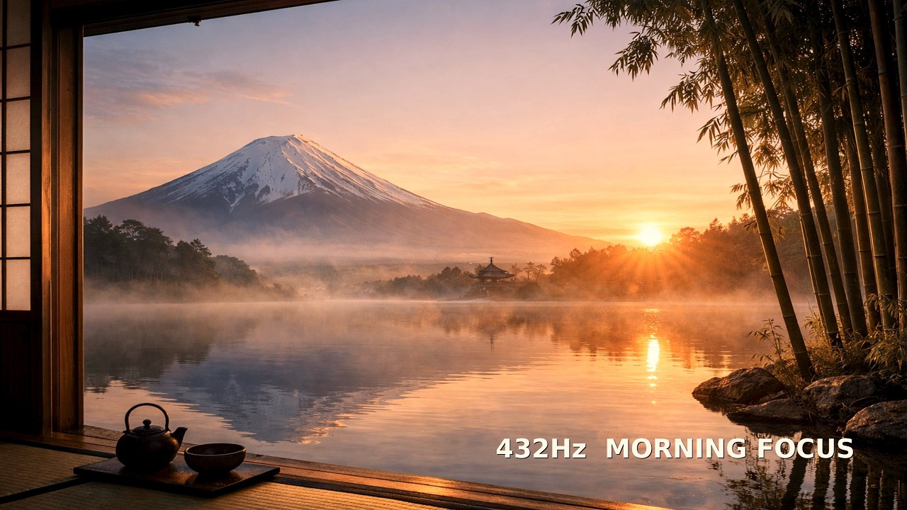 432Hz Morning Focus Music | Alpha Waves for Deep Work (2 Hours)