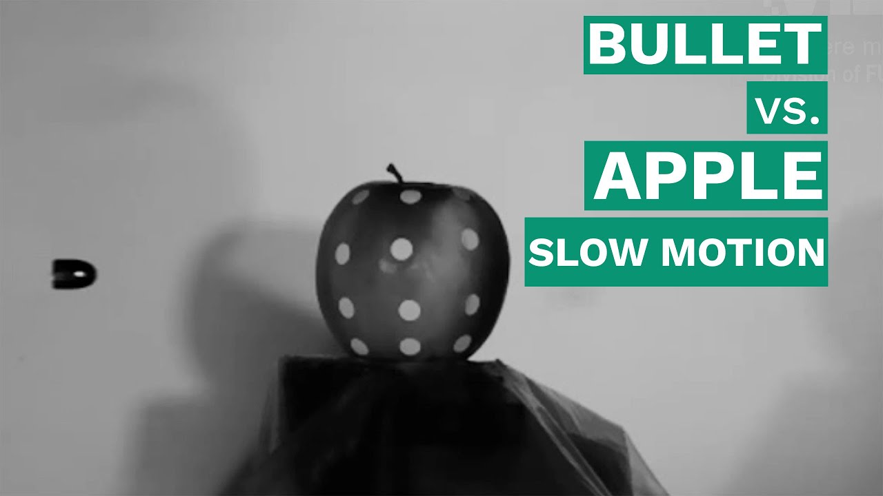 Bullet vs Apple 20000 fps | Slow Motion | CHROMOS Industrial