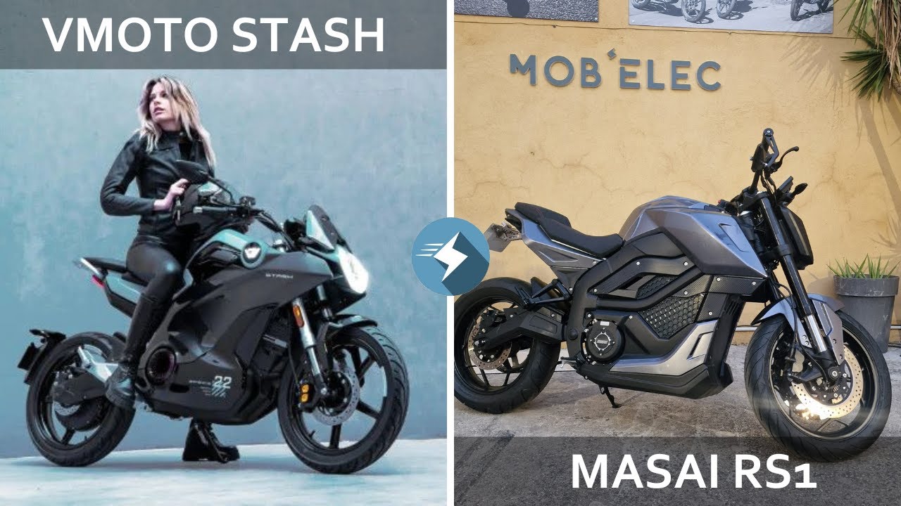 Vmoto Stash vs Masai RS1, motos électriques 125cc hautes performances