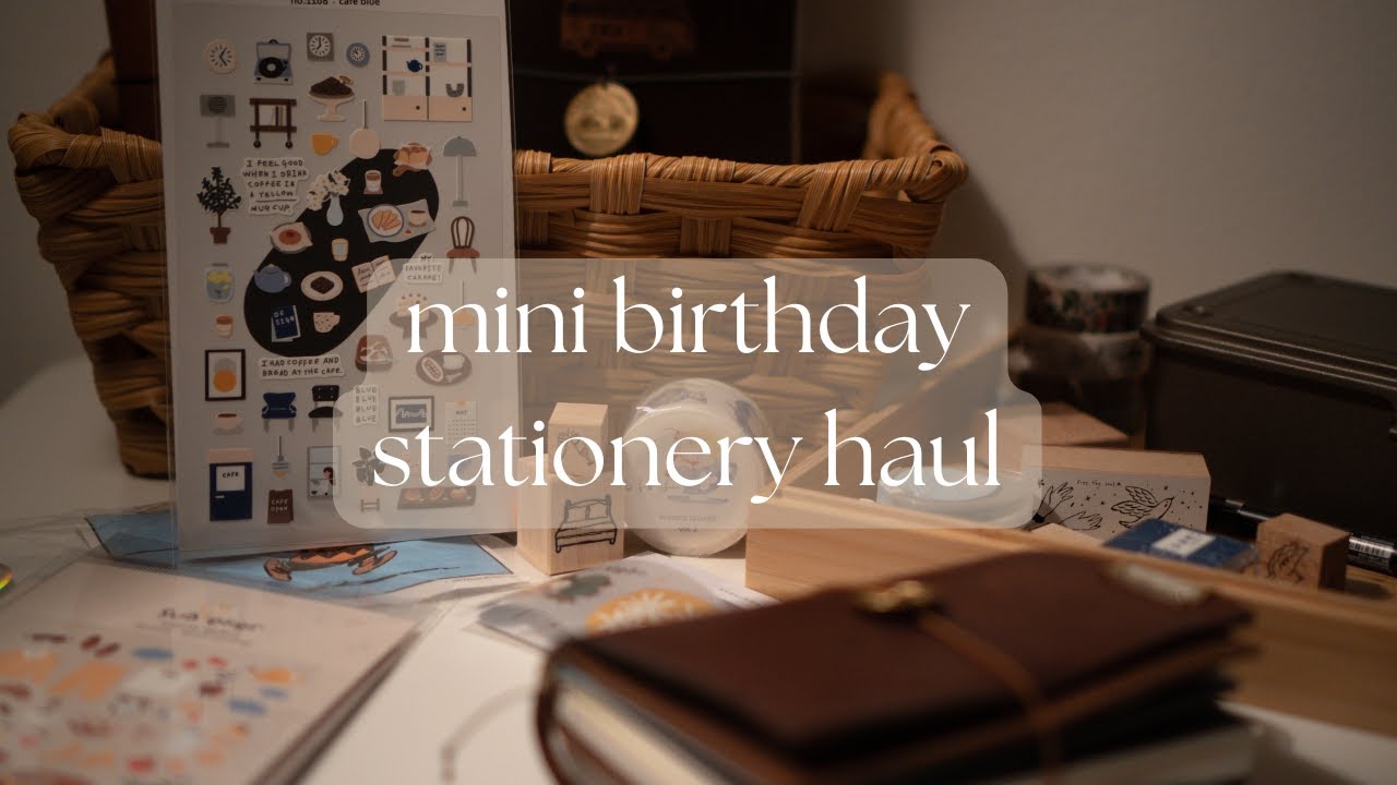 stationery haul: cozy asmr unboxing! ☽