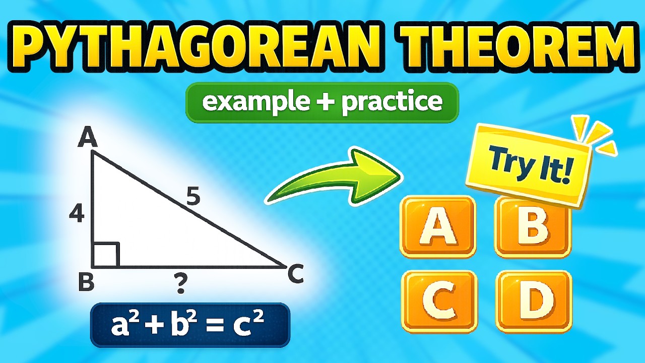 Pythagorean Theorem Made Easy (GED Math Practice + Example Problems)