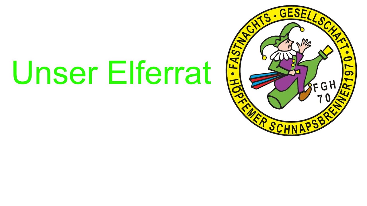 Faschenacht in H&ouml;pfi | Der Elferrat | FGH70 H&ouml;pfemer Schnapsbrenner