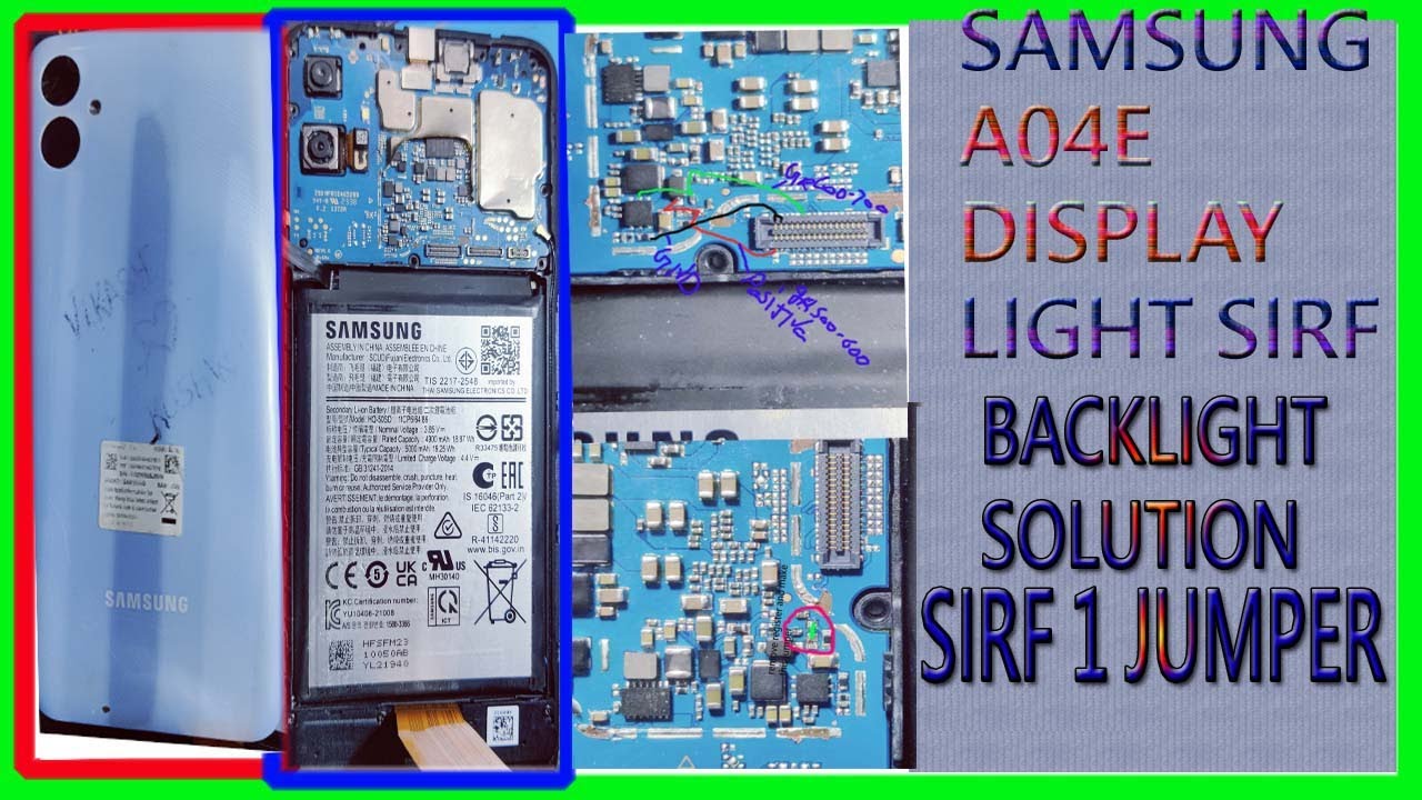 Samsung a04e Display Light Jumper solution | samsung a04e display light problem solution OLY 1JUMPER