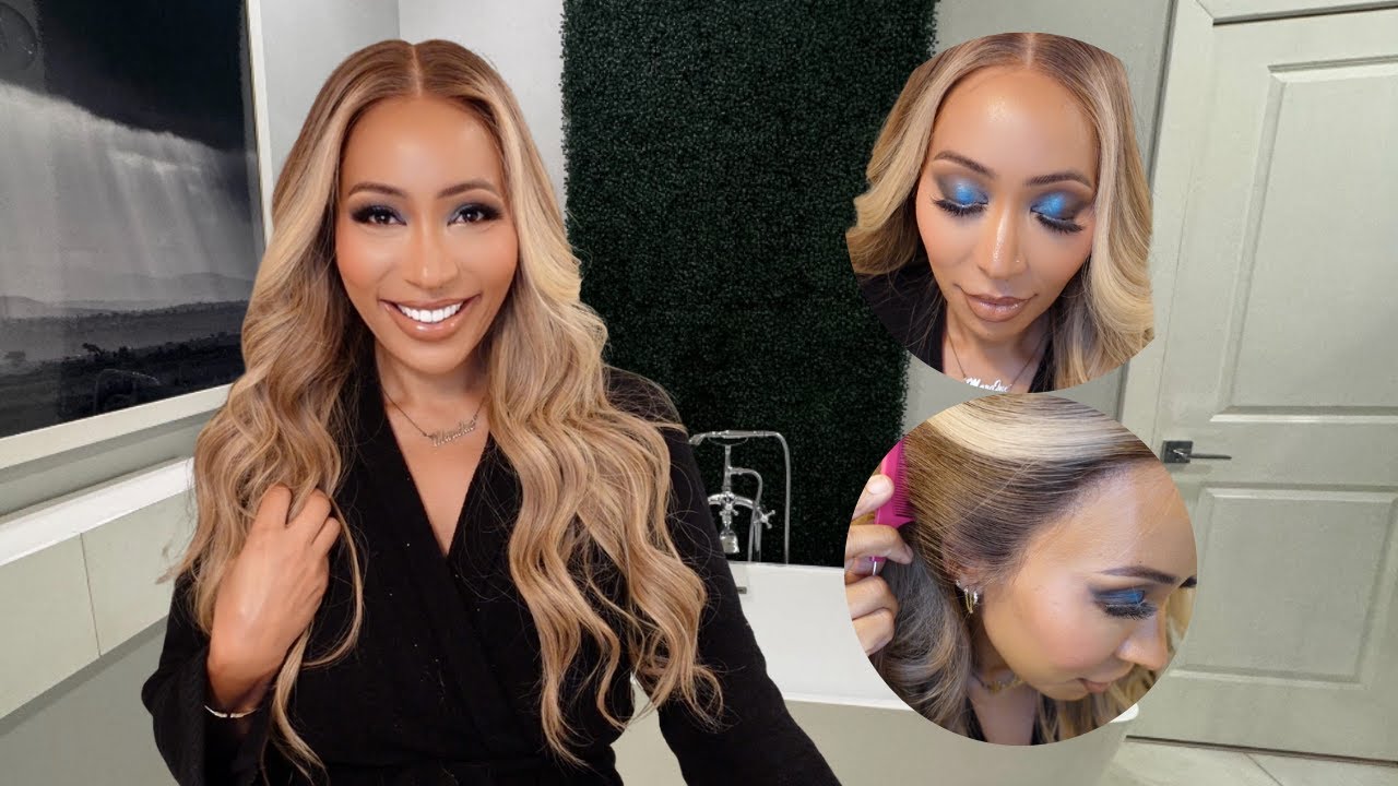 Ultra Glam Transformation: Full Lace Wig Install + Cobalt Blue Smokey Eye