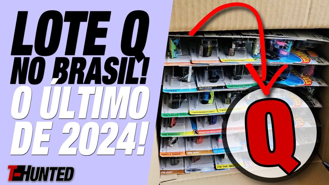 O lote “Q” da linha básica Hot Wheels 2024 no Brasil! O último deste ano!