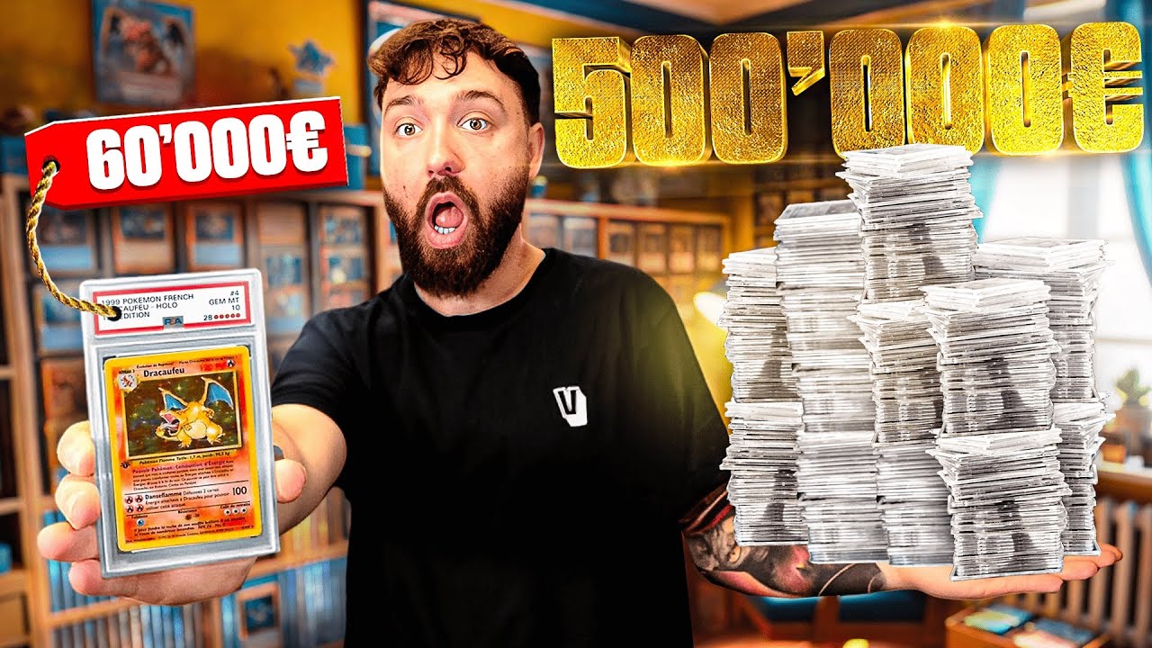 MA COLLECTION DE 500 000 EUROS DE CARTES POKEMON GRAD&Eacute;ES