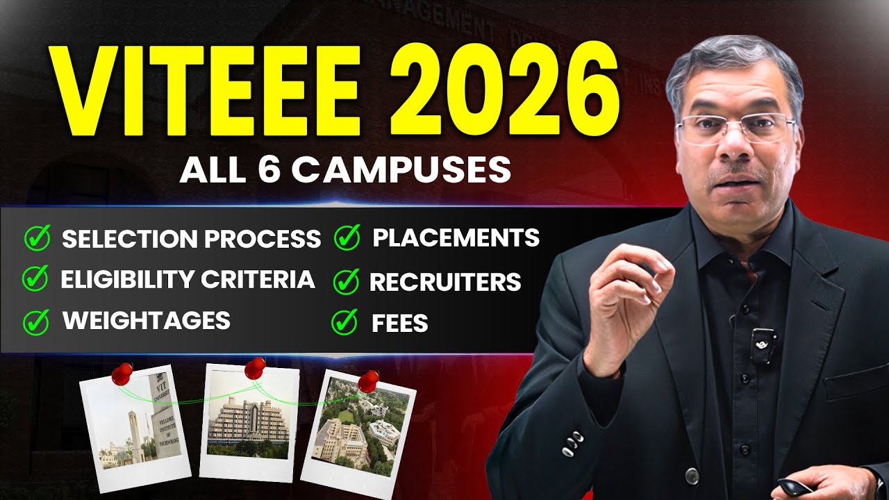 VITEEE 2026 🔥 All Campuses | Admission, Eligibility, Exam Pattern, Fees & Placements