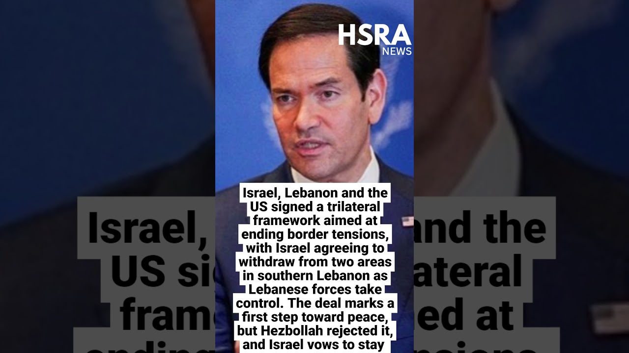 Israel, Lebanon & US Sign Historic Peace Framework | Hezbollah Rejects Deal #shorts #breakingnews