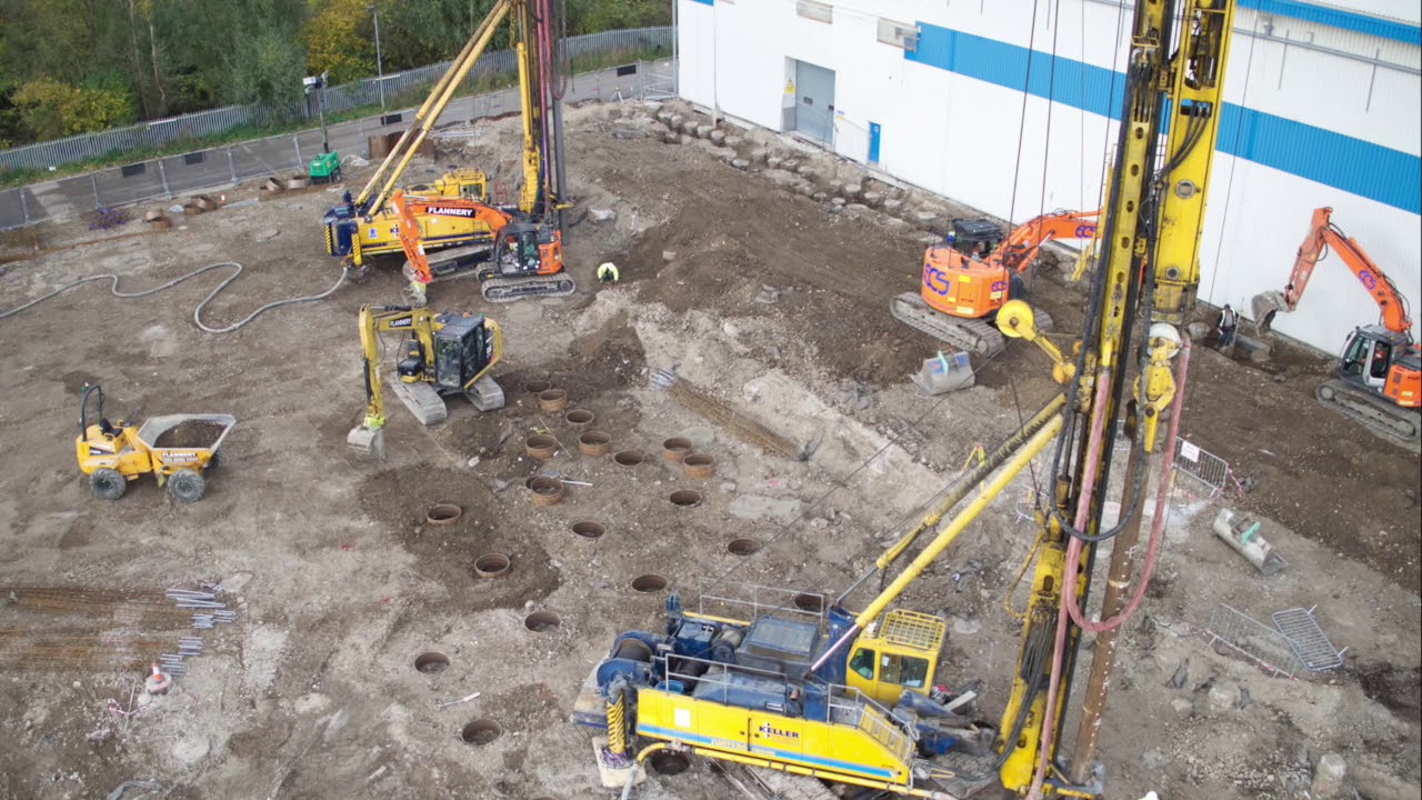Keller - Piling for a warehouse at Dagenham, UK