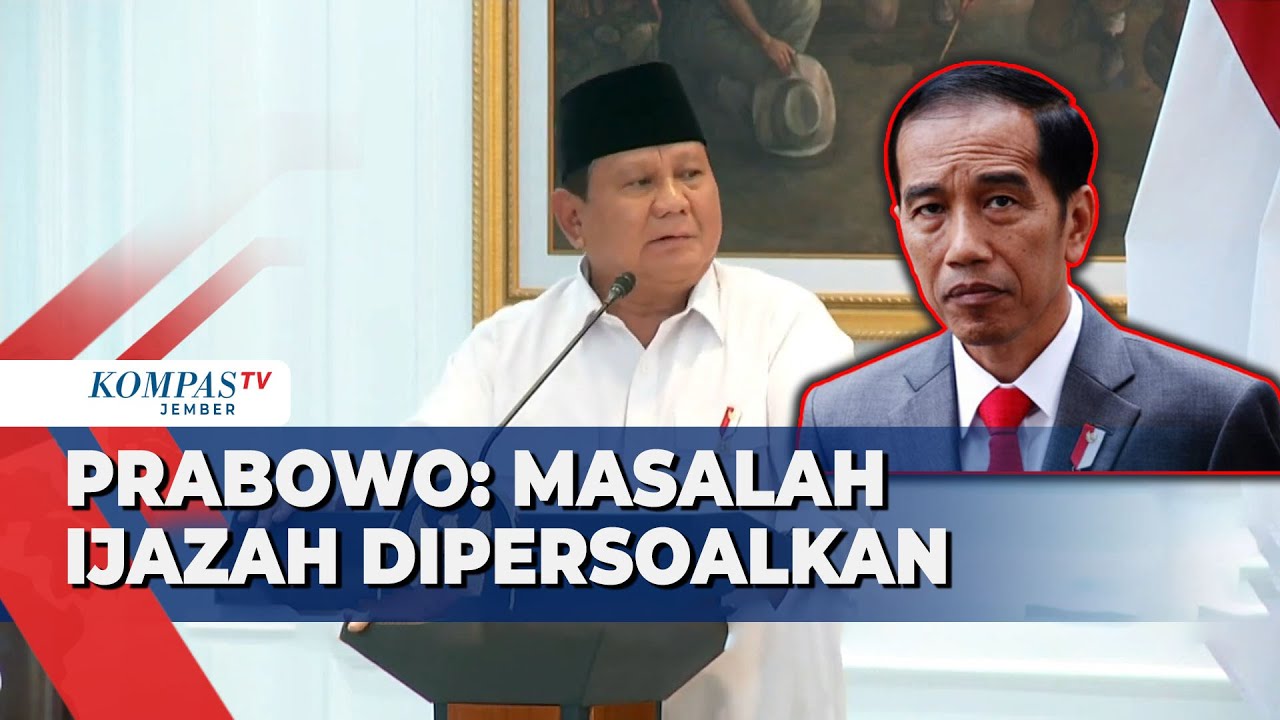 Presiden Prabowo Heran Ada Pihak yang Permasalahkan Ijazah Jokowi