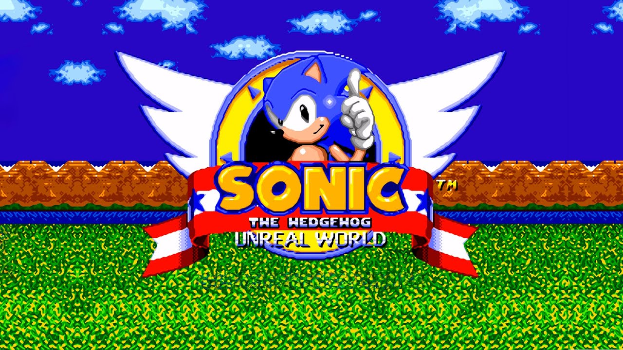 Sonic Unreal World v1.4 walkthrough (Sega Mega Drive/Genesis)