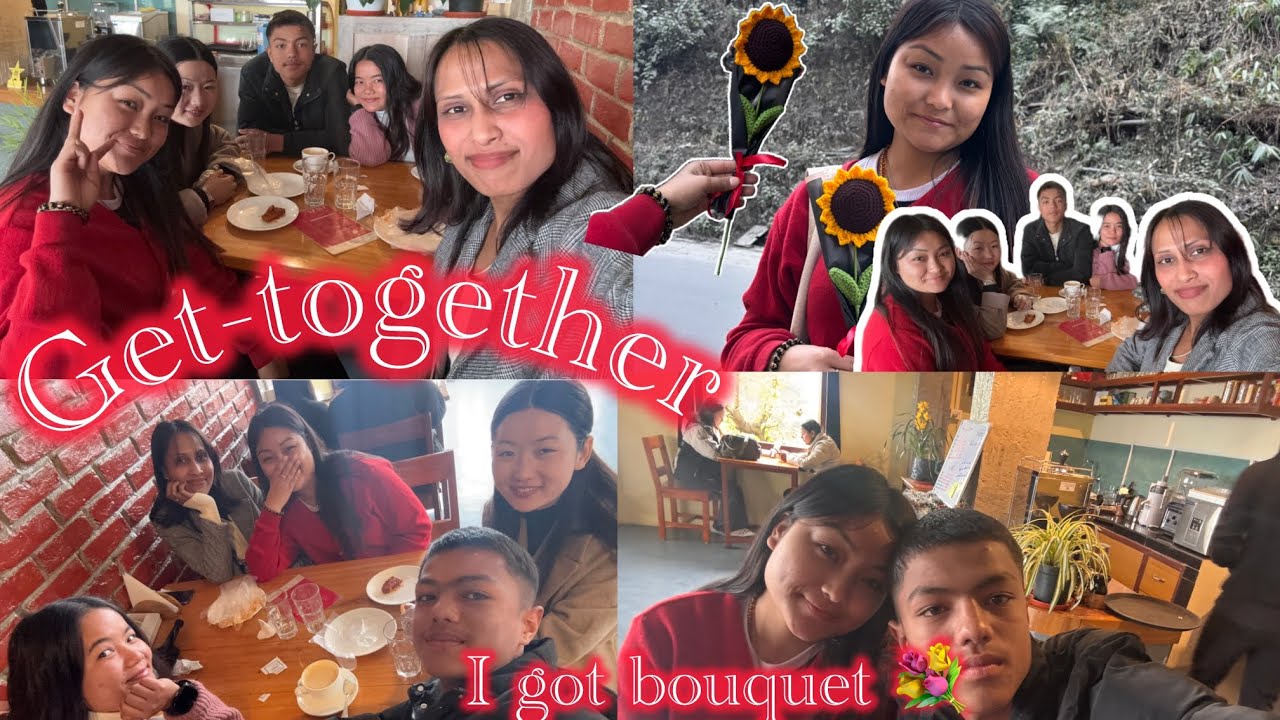 Get-together with love ones ❤️I got bouquet 💐 from someone ❤️💐 