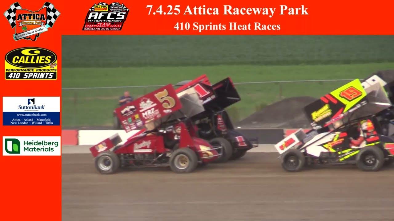 Friday July 4th 2025 | Attica Raceway Park | Full Program