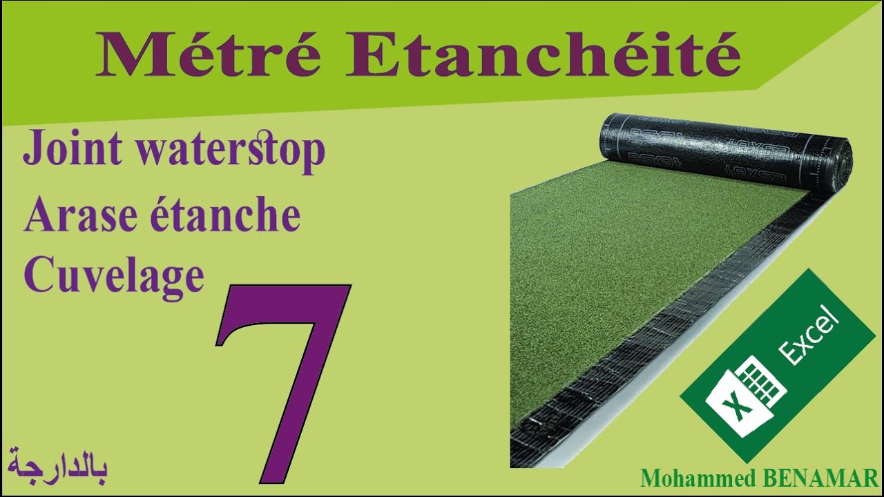 6- Métré étanchéité (Joint water stop Arase étanche Cuvelage)