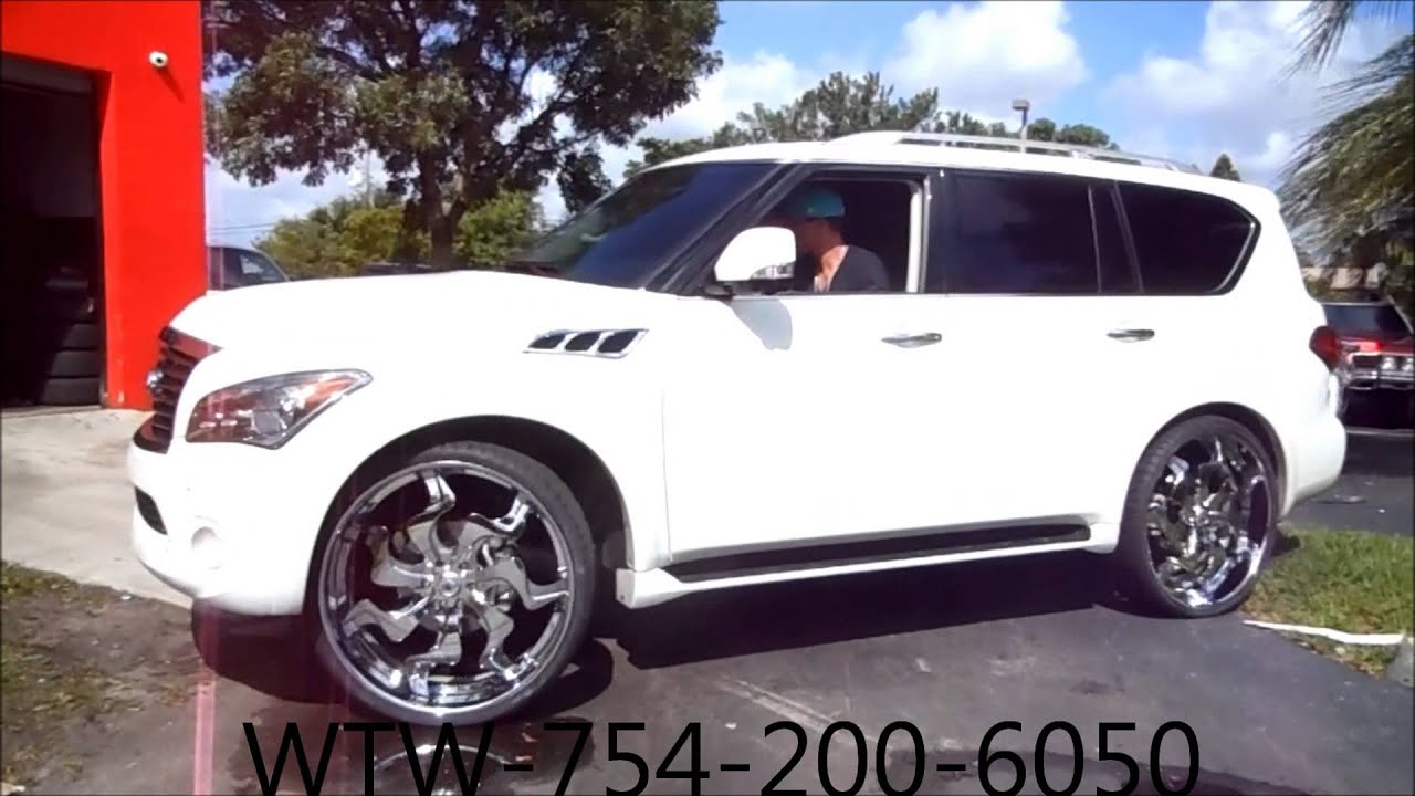 AceWhips.NET- WTW Customs Broward- White 2012 Infiniti QX56 on 28