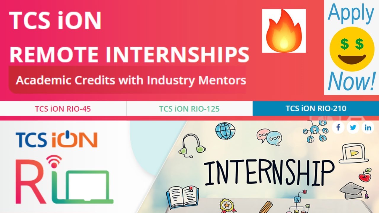 TCS ION INTERNSHIP 2020 |Freshers| For B.E, B.Tech, B.SC, MBA, MSC etc