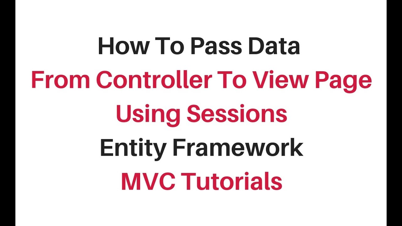 how to pass session data from controller to view mvc c#4.6