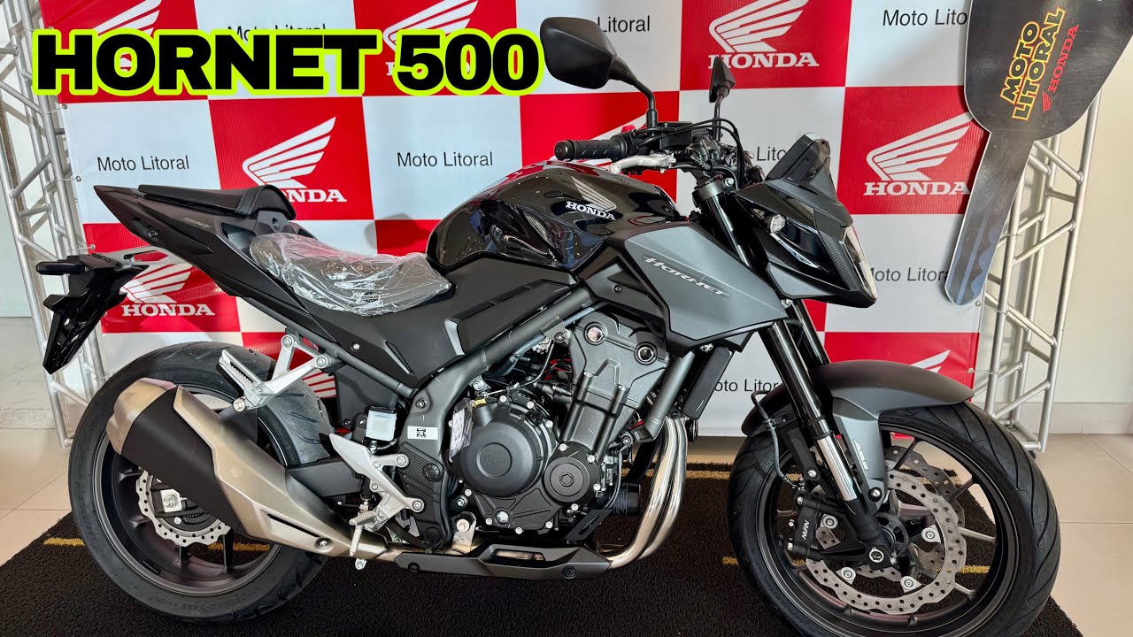 NOVA HONDA CB 500 HORNET 2025/26 EM DETALHES MAIS PREÇO ATUAL - CONTROLE DE TRAÇAO, PAINEL TFT E +