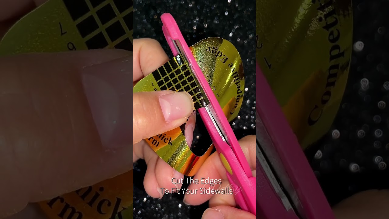 How To Make Paper Nail Forms Fit Your Nails Perfectly #nailart #tutorial