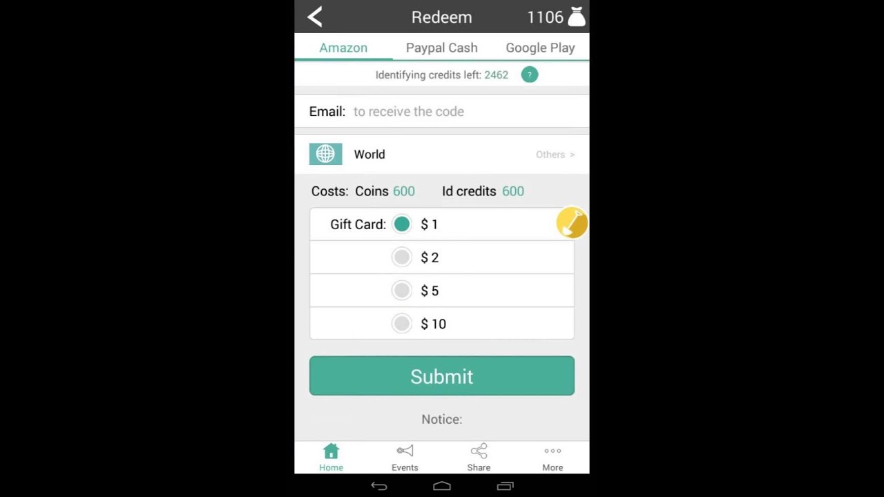 Free cash reward hack