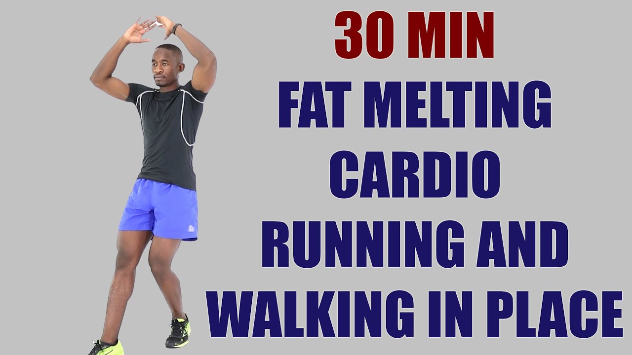 30 Minute Fat Melting Cardio Workout - Running and Walking in Place 🔥 300 Calories 🔥