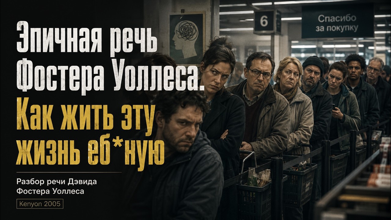 Стрим. Дэвид Фостер Уоллес учит малолеток жизни  This is water