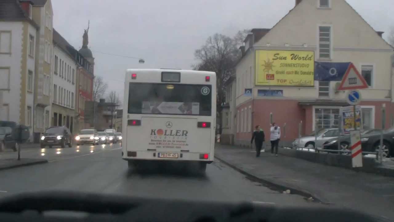 Fahrt von Paderborn nach Schlangen
