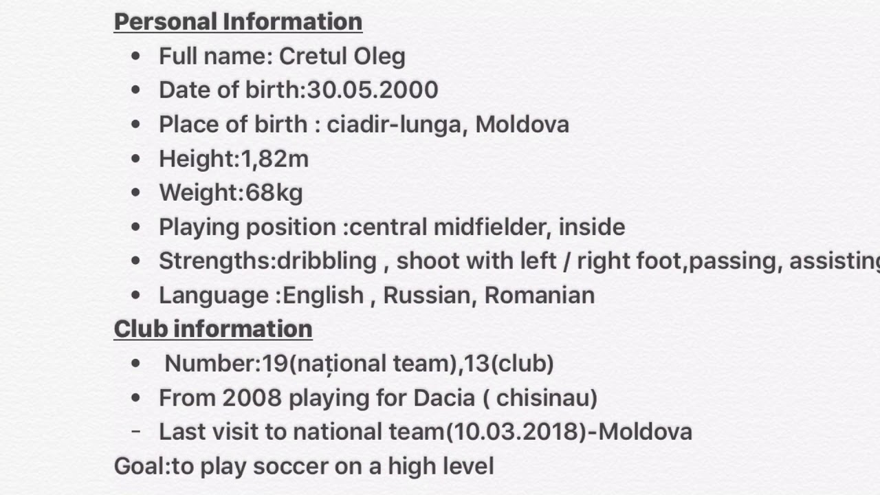 Cretul Oleg Jr (Season2017-2018)