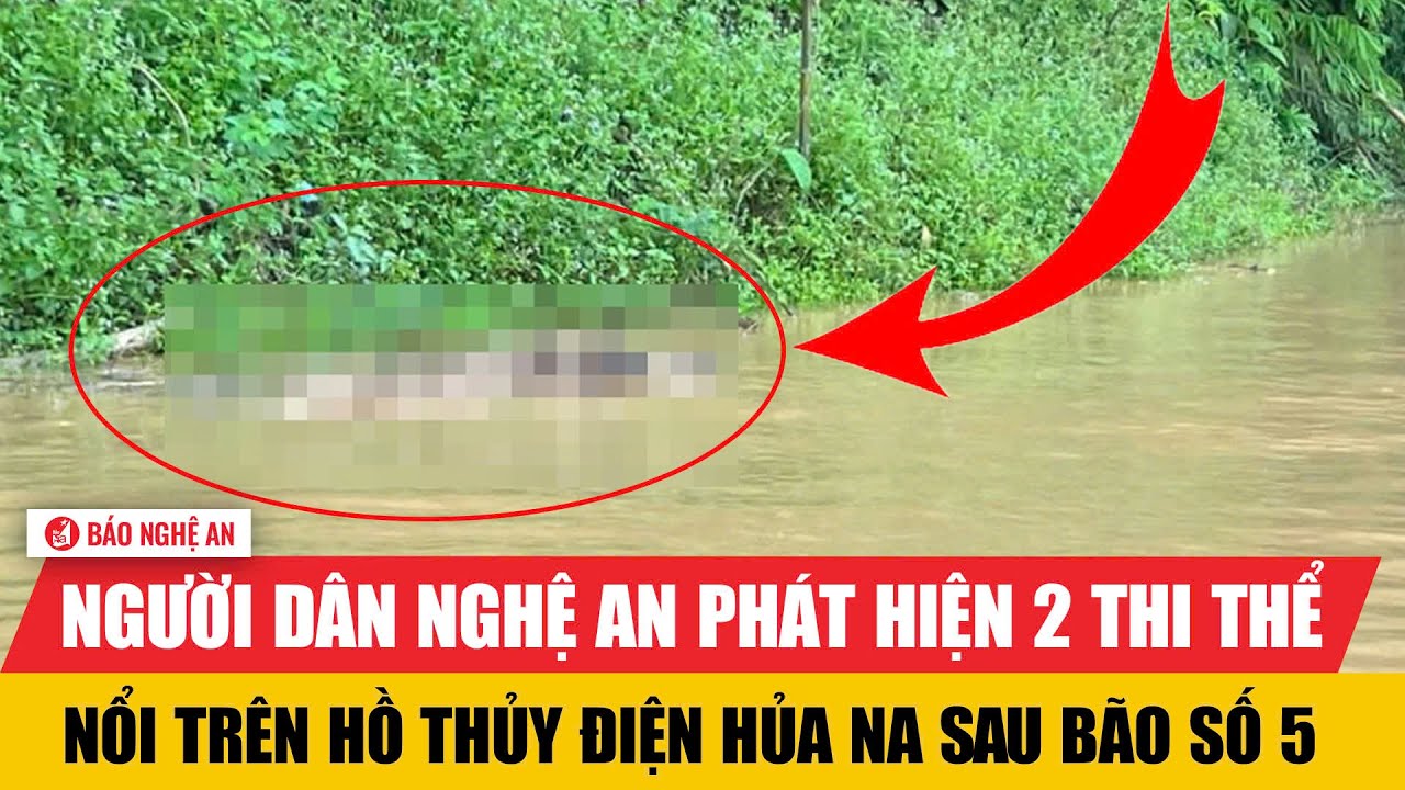 Người dân Nghệ An phát hiện 2 thi thể nổi trên hồ thủy điện Hủa Na sau Bão số 5