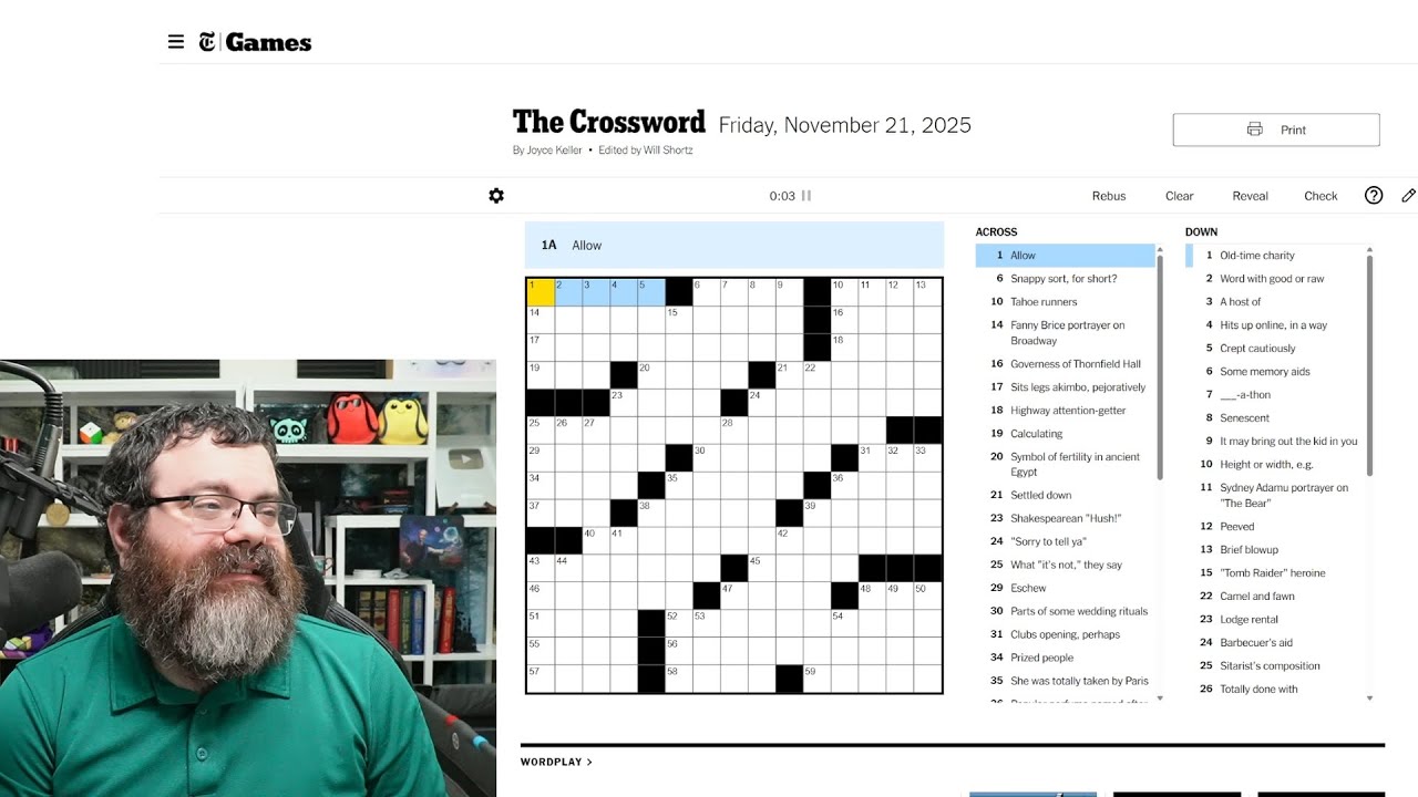 Learning Crossword Week 79 | NYT Crossword Friday Nov 21st, 2025