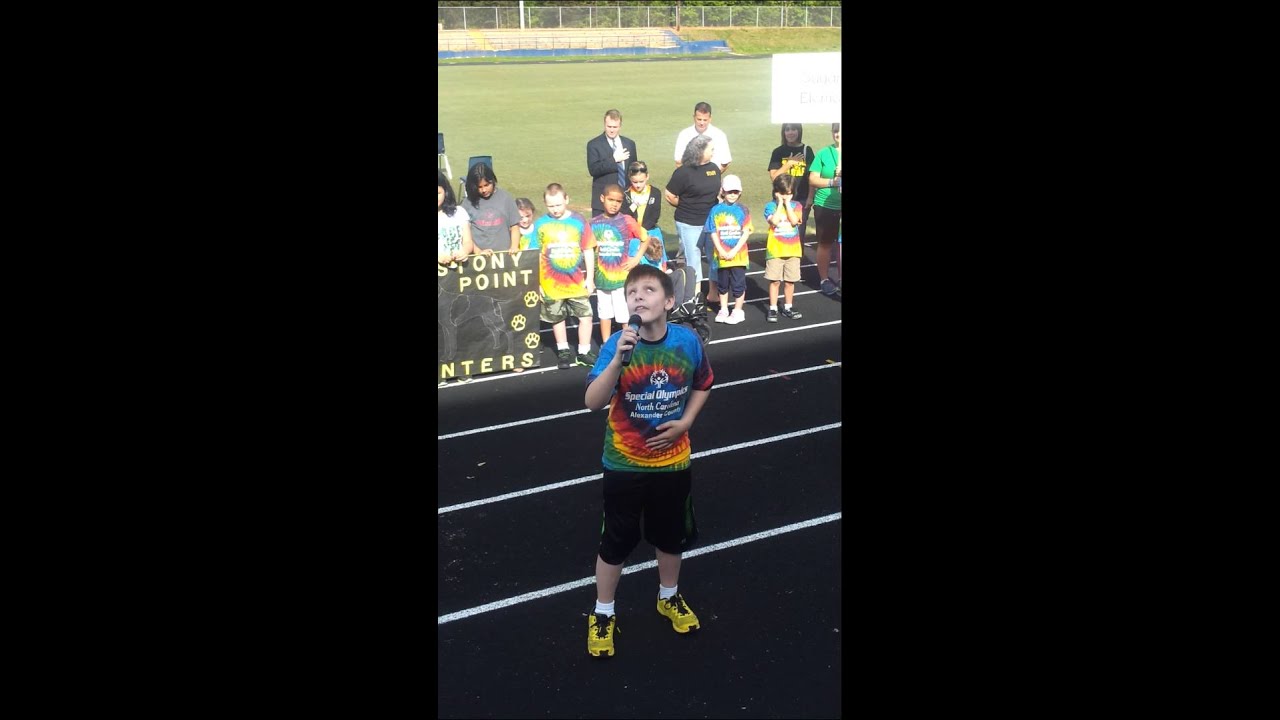 Skyler Jarvis National Anthem Special Olympics