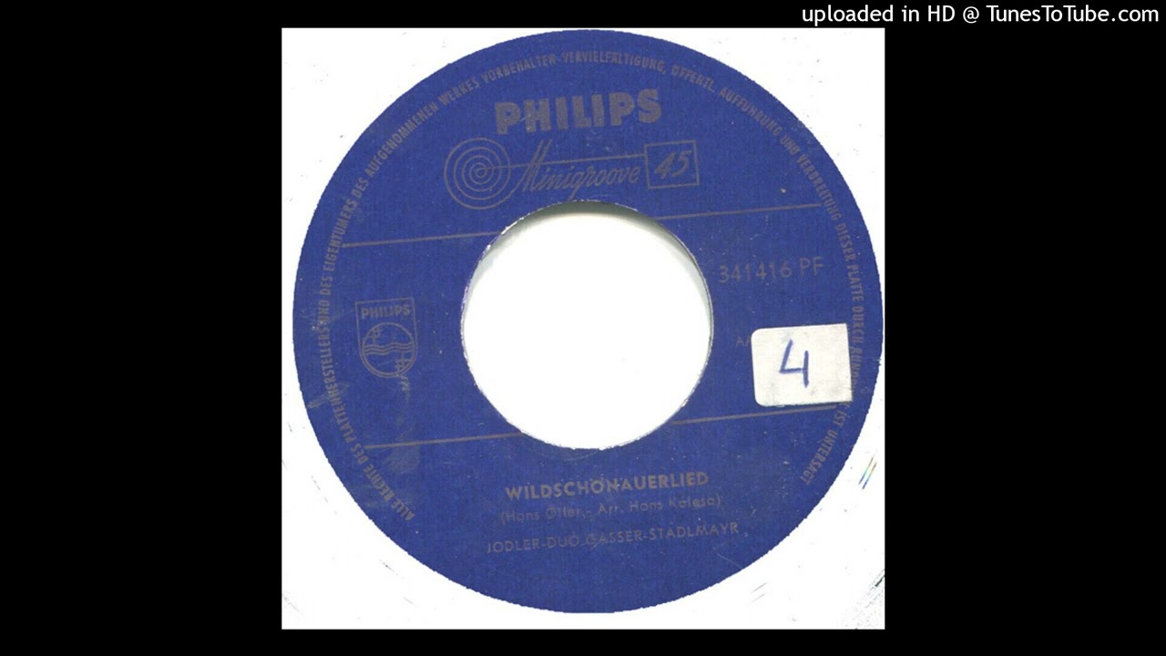 Jodler Duo Gasser - Stadlmayr - Wildschönauerlied (Face 1)(1956)