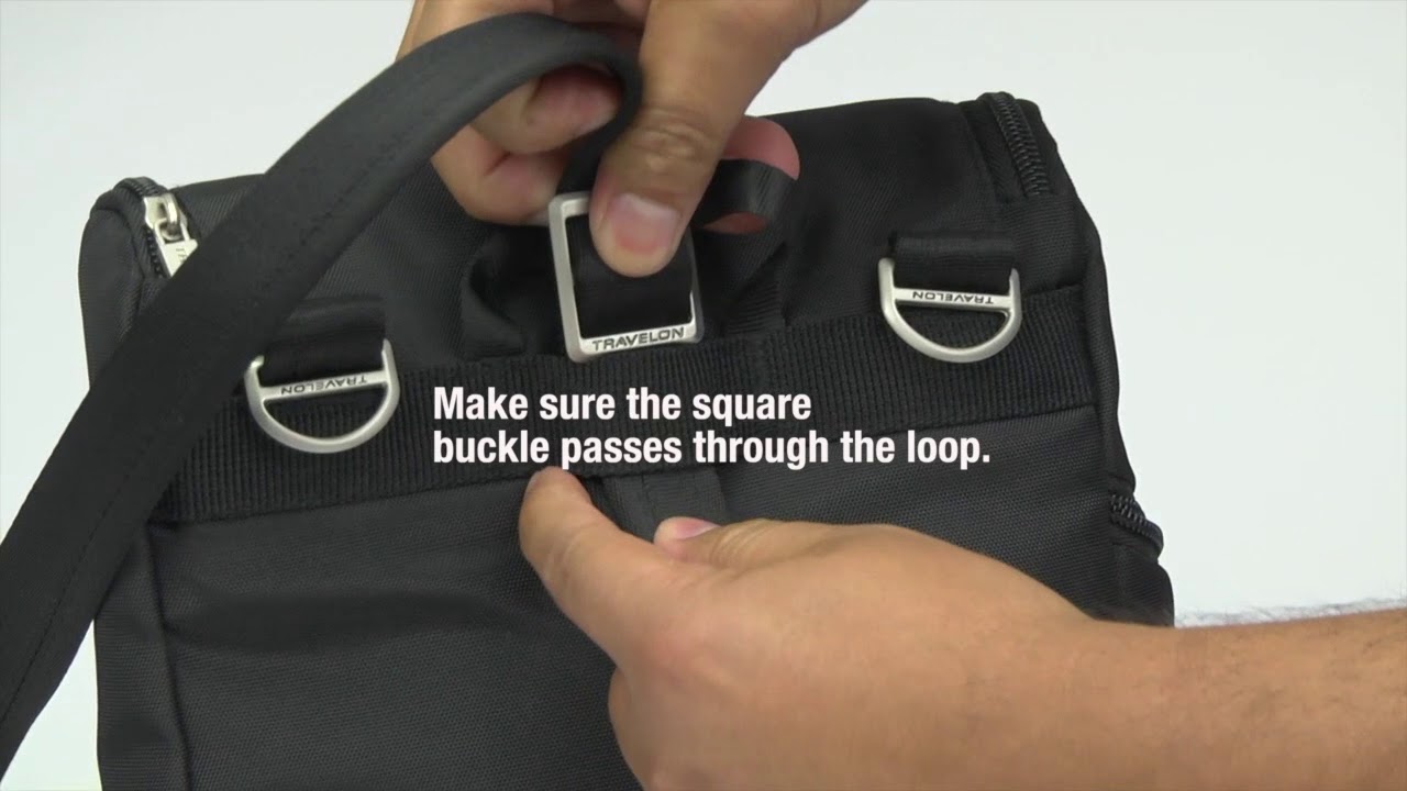 How to adjust the straps on your #43045 backpack from Travelon&reg;