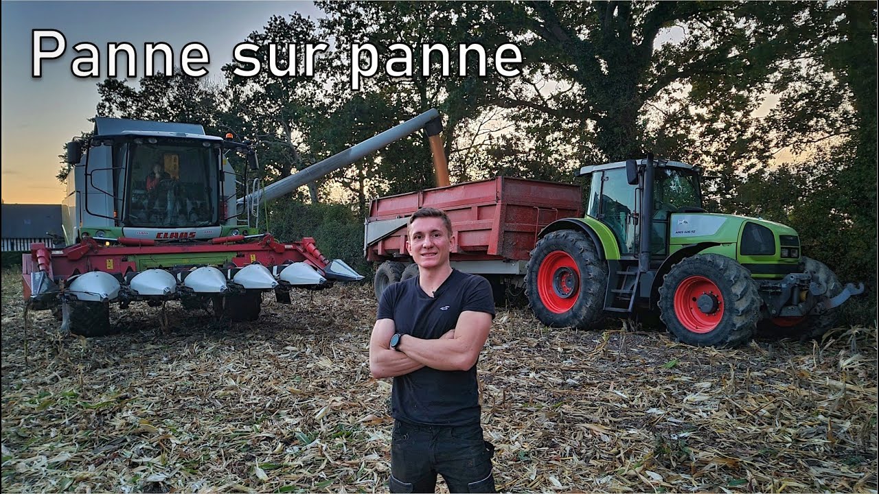 MOISSONS DE MAÏS GRAIN 2021 PARTIE 1 ! (que des pannes)