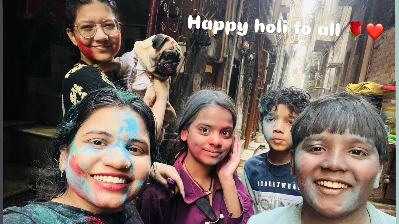 होली व्लॉग 🫟 🎨 || #trending #viralvideo #holispecial #onthisday #mastitime #siblings 