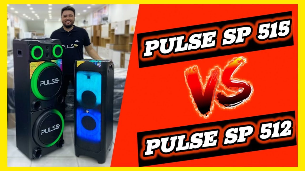 RACHA DE SOM! Pulse sp 515 3500w vs Pulse sp 512 5000w QUAL TOCA MELHOR EM QUALIDADE DE SOM ?