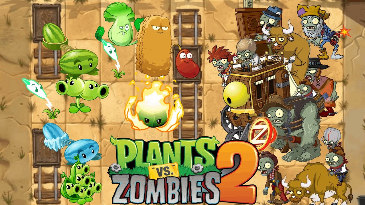 PvZ 2 ☘️ Растения против зомби 2 🌵 часть 12 Купил мяту и прошëл Дикий Запад! 