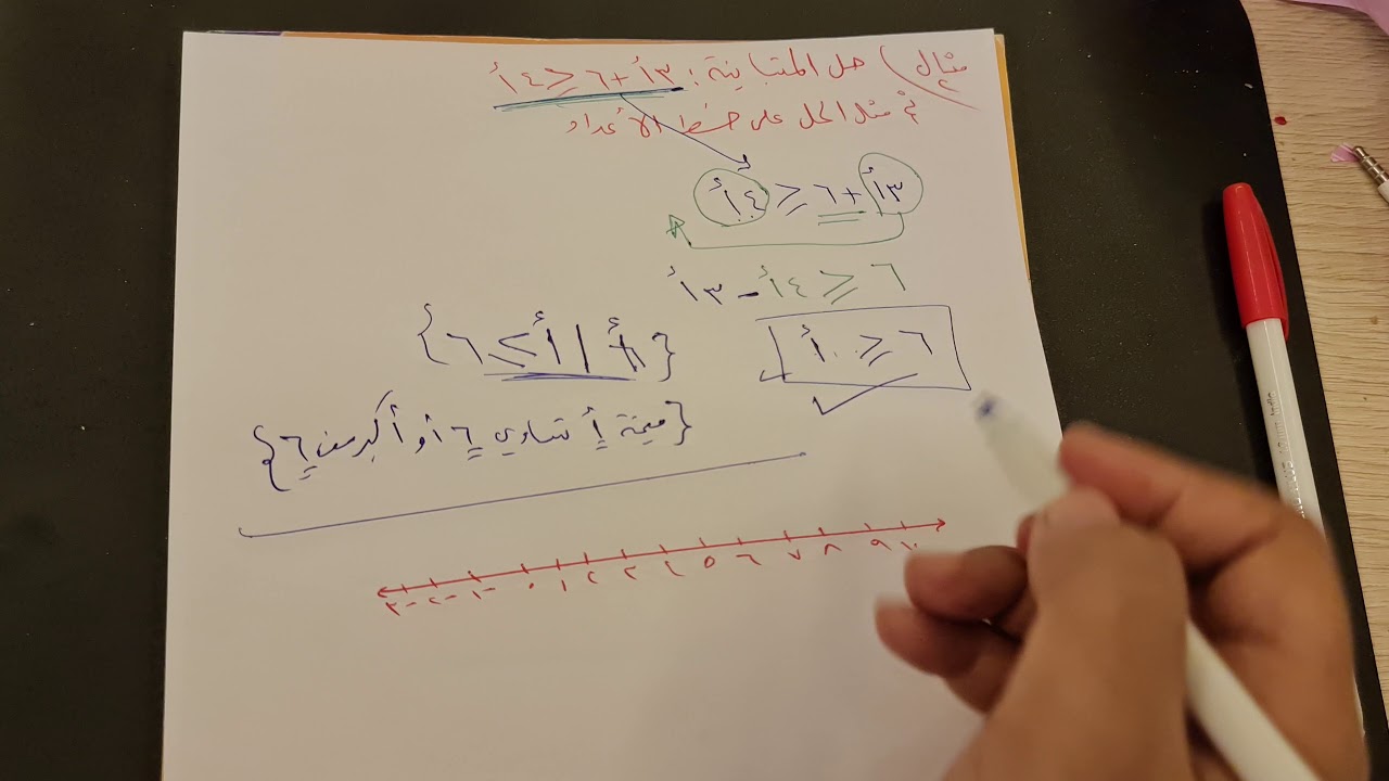 حل المتباينات بالجمع أو بالطرح (2)
